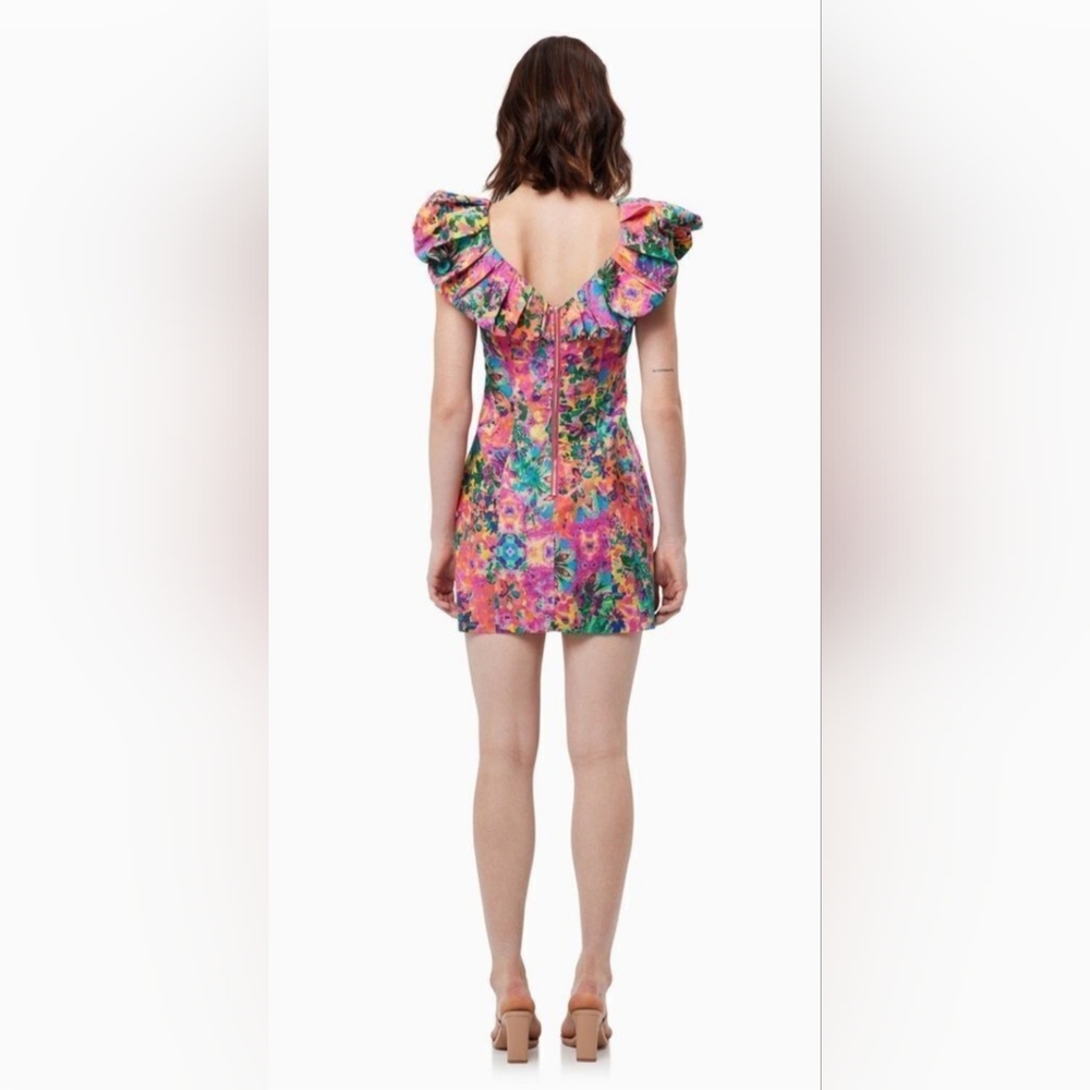 Floral Ruffle Sleeve Dress - Picture 9 of 9